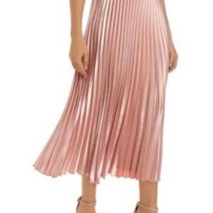 Anne Klein Womens Long Pleated Skirt